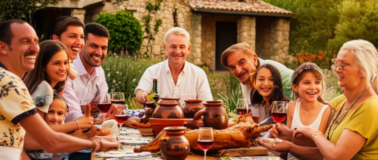 Porceddu (cochinillo asado sardo)