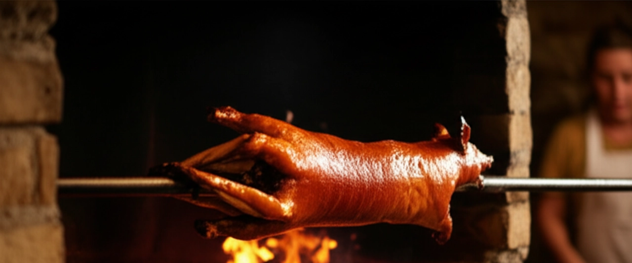 Porceddu (cochinillo asado sardo)