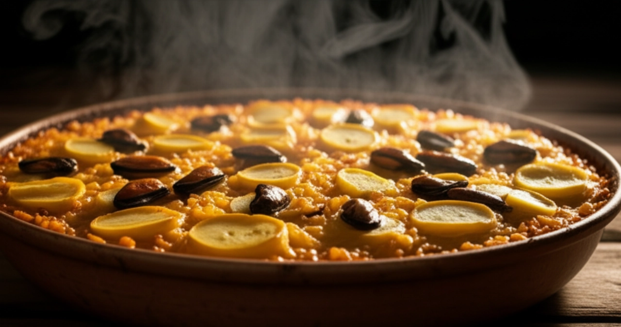 Tiella Barese: La Receta Original de Arroz, Patatas y Mejillones